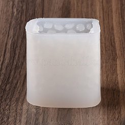 ハニカム キューブ キャンドル食品グレードのシリコン型  香りのよいキャンドル作りに  ホワイト  65x65x63mm  内径：53x53x53mm&nbsp;DIY-D071-03