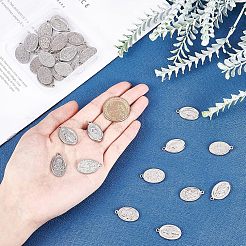 36Pcs 3 Style 201 Stainless Steel Pendants&nbsp;STAS-UN0025-58