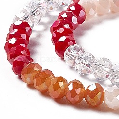 Imitation Jade Opaque Solid Color Glass Beads Strands&nbsp;GLAA-L044-A01