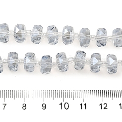 Transparent Electroplate Glass Beads Strands&nbsp;EGLA-P062-01A-PL01