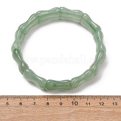 Bamboo Natural Green Aventurine Beads Stretch Bracelets for Women Men&nbsp;BJEW-K272-01P
