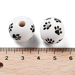 Dog Theme Wood Beads&nbsp;WOOD-M011-05A-01