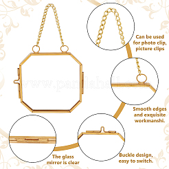 Alloy & Glass Locket Pendants&nbsp;FIND-WH0173-073A
