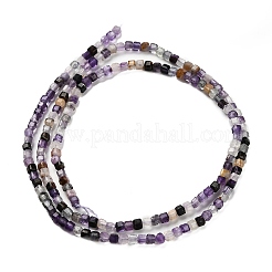 Natural Purple Fluorite Beads Strands&nbsp;G-RM2025-32A-04