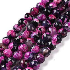 Natural Fire Crackle Agate Bead Strands&nbsp;G-K166-06F-10mm-01