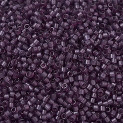 MIYUKIデリカビーズ  シリンダー  日本製シードビーズ  11/0  （db0782)染め半つや消し透明梅  1.3x1.6mm  穴：0.8mm  約2000PCS /ボトル  10 G /ボトル&nbsp;SEED-JP0008-DB0782