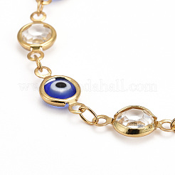 Brass Link Chain Bracelet & Necklace Jewelry Sets&nbsp;SJEW-JS01190