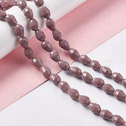 Faceted Glass Beads Strands&nbsp;GLAA-E037-01B