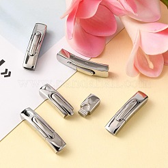 変色しにくい304ステンレススチール製バヨネット留め具  長方形  ステンレス鋼色  35.7x8.2x6mm  穴：6x4mm&nbsp;X-STAS-P158-01C-P