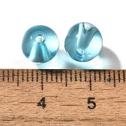 K9ガラス  模造オーストリアクリスタルビーズ  ラウンド  空色  7.5x8mm  穴：1.4mm&nbsp;GLAA-R004-02S