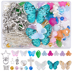 DIY Butterfly Keychain Making Kits&nbsp;DIY-SC0033-73