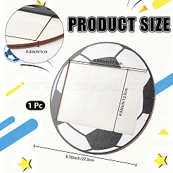 スポーツをテーマにした木製フォトフレームスタンド  ホームデスクトップの装飾  サッカー  210x15.5mm&nbsp;AJEW-WH20020-135C
