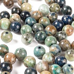100Pcs 8mm Natural Chrysocolla Round Beads&nbsp;DIY-LS0002-21
