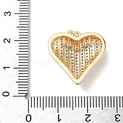 Brass Micro Pave Clear Cubic Zirconia Pendants&nbsp;KK-L254-07P
