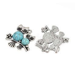 Resin Imitation Turquoise Pendants&nbsp;FIND-C068-23AS
