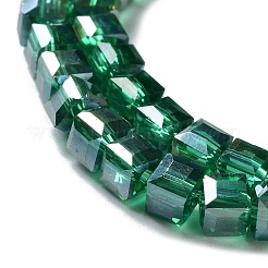 Electroplate Glass Bead Strands&nbsp;EGLA-J028-4x4mm-AB14