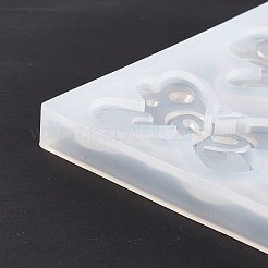 Diyの蝶の飾りのシリコーン金型  レジン型  UVレジン＆エポキシレジンのクラフト作り用  ホワイト  108x88.5x8mm  内径：12~29x38~45mm&nbsp;DIY-E055-20