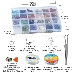 DIY Gemstone Bracelet Necklace Making Kit&nbsp;DIY-YW0006-40