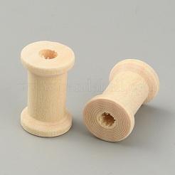 ワイヤーのための木製の空のスプール  スレッドボビン  バリーウッド  2.3x1.4cm&nbsp;TOOL-WH0125-53B