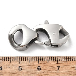 304ステンレススチール製ロブスタークロウ留め金  ステンレス鋼色  33.5mm&nbsp;STAS-V008-27P