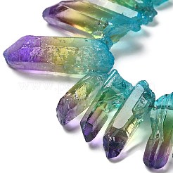 Natural Quartz Crystal Dyed Beads Strands&nbsp;G-I345-02G