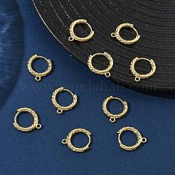 SHEGRACE Brass Hoop Earrings Findings&nbsp;XGR0152G-90G