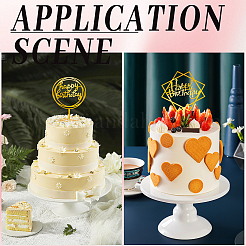 12Pcs 6 Styles Acrylic Cake Toppers&nbsp;AJEW-SP0001-81A