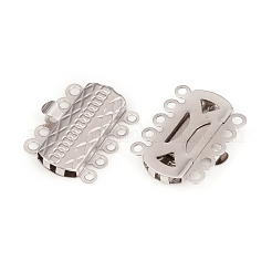 Tarnish Resistant 304 Stainless Steel Box Clasps&nbsp;STAS-G229-01P