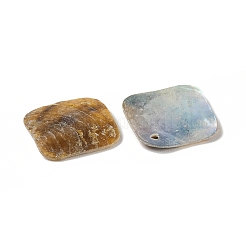 ナチュラルあこやシェルペンダント  マザーオブパールシェル  菱形チャーム  貝殻色  19.5~20x19.5~20x1.5~3mm  穴：1.5mm&nbsp;BSHE-Z003-29B
