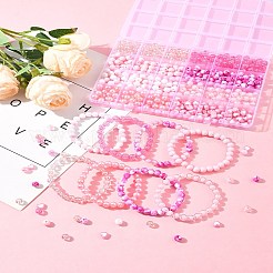 Pink Color Theme DIY Jewerly Making Kit&nbsp;DIY-FS0008-78