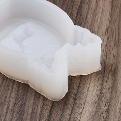 DIYキャンドルシリコンモールド  キャンドル作り用  鹿  ホワイト  105x74x26.5mm&nbsp;SIMO-P014-07C