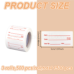 長方形ロールステッカー500枚  粘着紙ギフトタグステッカー  カメリア  50x25mm&nbsp;DIY-WH0152-935B