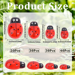 120Pcs 4 Styles Opaque Resin Cabochons&nbsp;CRES-PA0001-03