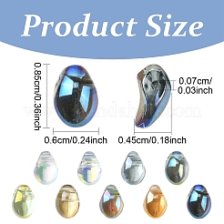 100Pcs Electroplate Glass Beads&nbsp;EGLA-YW0005-27A