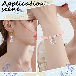 3 Strands Baking Paint Imitation Jade Glass Round Bead Strands&nbsp;DGLA-PA0001-01B