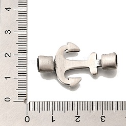 304ステンレススチールコネクタチャーム  アンカーリンク  アンティークシルバー  20x32x6mm  穴：5x3mm&nbsp;STAS-G350-43AS