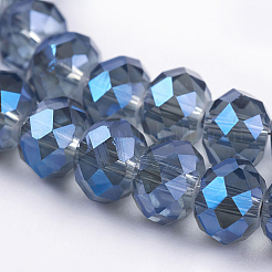 Electroplate Glass Beads Strands&nbsp;EGLA-D020-8x5mm-59