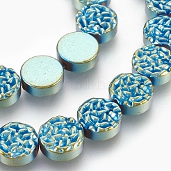 Electroplated Non-magnetic Synthetic Hematite Beads Strands&nbsp;G-E498-21A