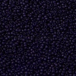 トーホー 15/0ラウンドビーズ  日本製シードビーズ  （8df）透明フロストコバルト  1.5mm  穴：0.7mm  約3000個/10g&nbsp;X-SEED-TR15-0008DF