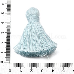 綿のタッセルのペンダント  紺碧  45~48x30~36mm&nbsp;FIND-D303-01A