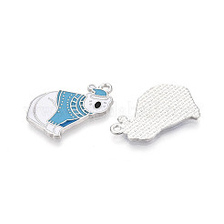Rack Plating Alloy Enamel Bear Pendants&nbsp;ENAM-T024-73A-P