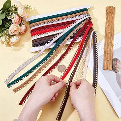 20M 8 Colors Nylon Braid Trims with Elastic Button Loops&nbsp;OCOR-BC0009-80