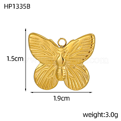 304 Stainless Steel Pendants&nbsp;STAS-OY002-65G