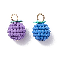 (Defective Closeout Sale: Metal Oxidation) Rubberized Style ABS Plastic Pendants&nbsp;KY-XCP0001-16