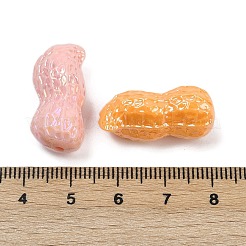 不透明なアクリルビーズ  ピーナッツ  ABカラーメッキ  ミックスカラー  24.5x11.5x11mm  穴：2mm  約275個/500g&nbsp;OACR-C022-10