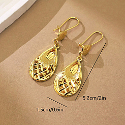 Hollow Brass Hoop Dangle Earrings for Women&nbsp;VK7557-1