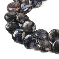 Natural Glaucophane Beads Strands&nbsp;G-C141-E01-03