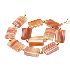 Natural Banded Agate/Striped Agate Beads Strands&nbsp;G-L544-044