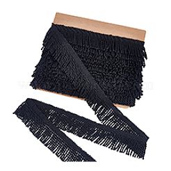 13M Polyester Fringe Lace Ribbon&nbsp;OCOR-WH0070-164