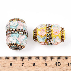 Handmade Indonesia Alloy Beads&nbsp;IPDL-B001-06